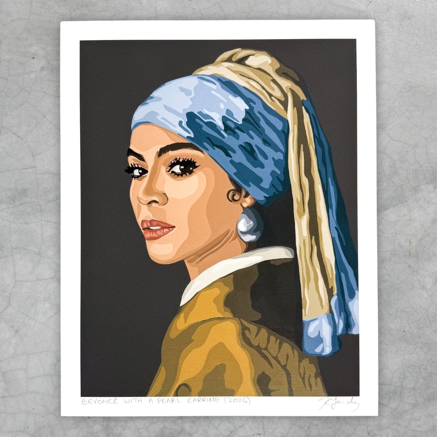 Print - Bey With A Pearl Earring (2 sizes)