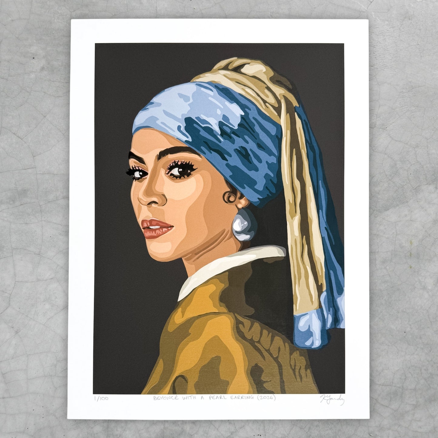 Print - Bey With A Pearl Earring (2 sizes)