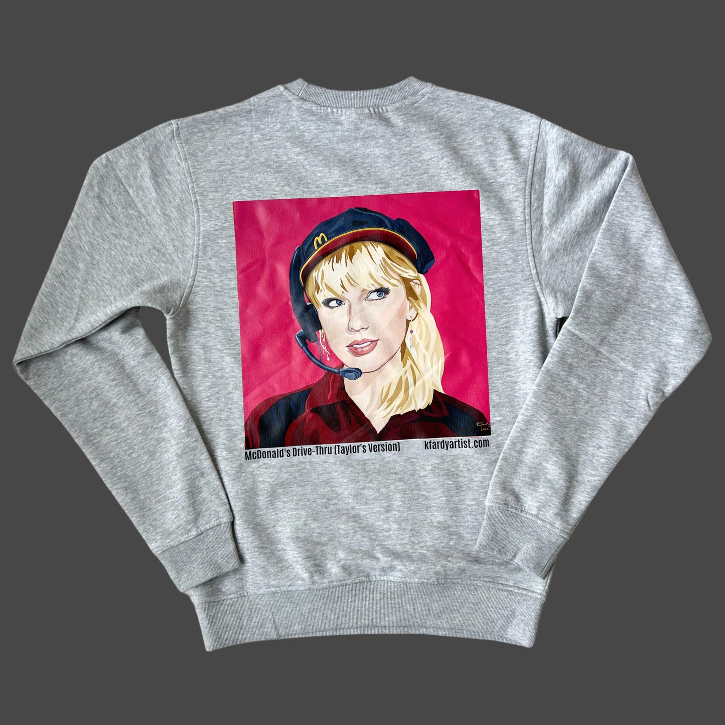 Drive Thru (Taylor's Version) grey crew sweatshirt