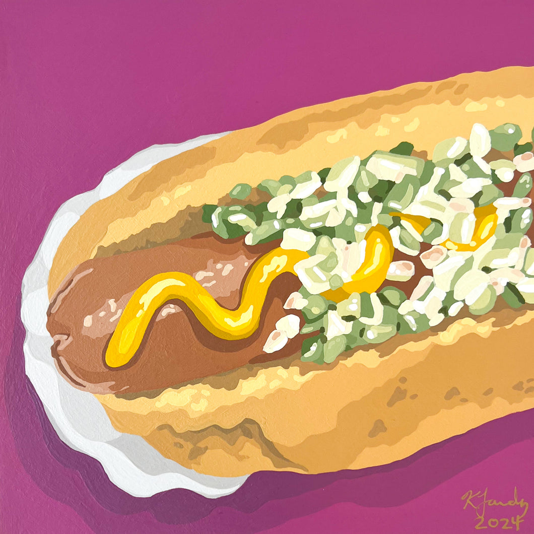 Hot Dog | 6x6”