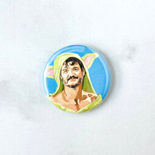 Pedro Pascal 1.25" fridge magnet