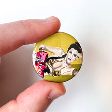 Load image into Gallery viewer, Princess Eating Doritos 1.25&quot; fridge magnet
