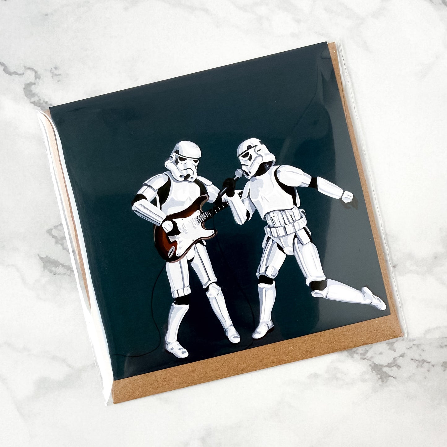 Blank greeting card  - Rock Band