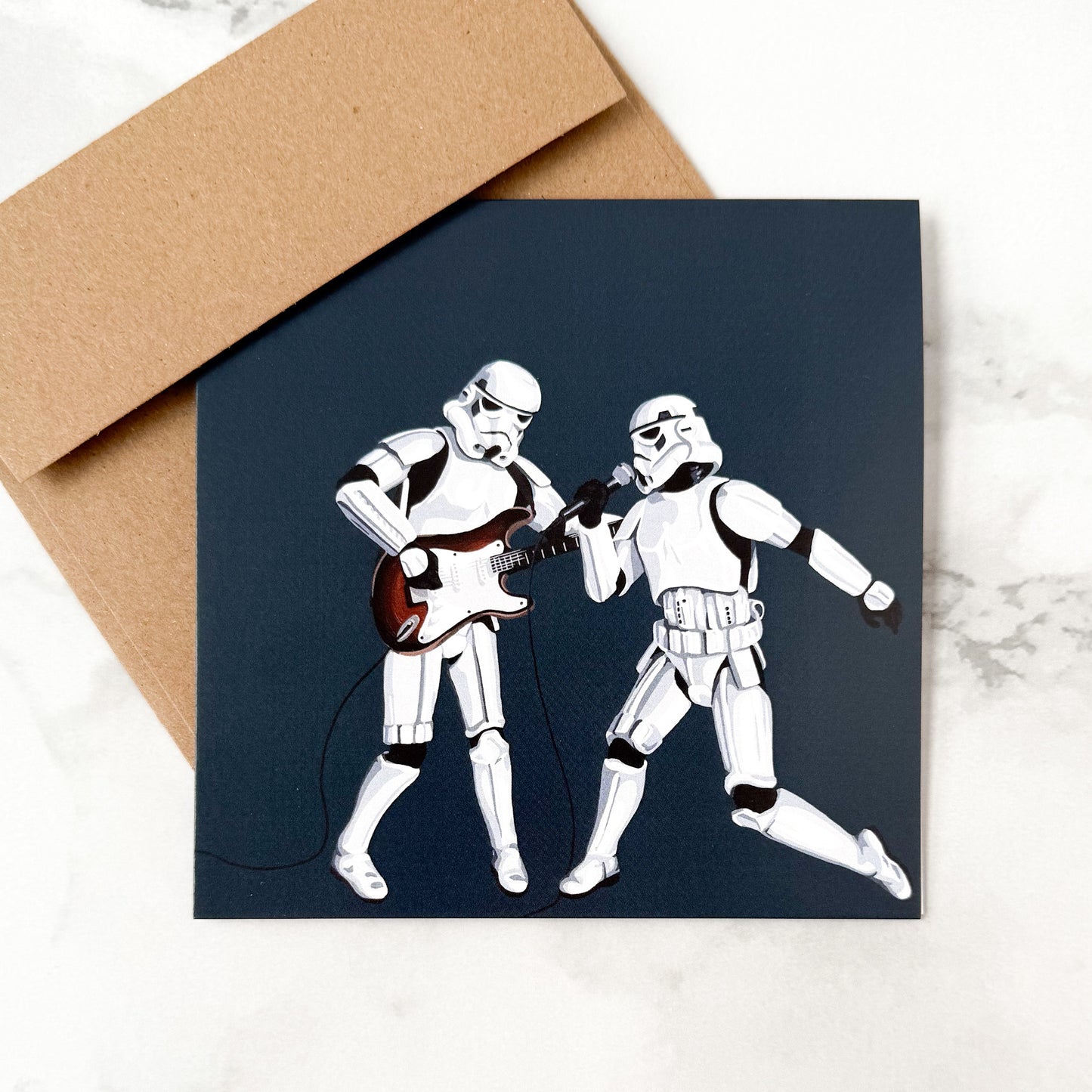 Blank greeting card  - Rock Band