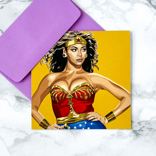 Blank greeting card  - If I Were A Superhero (Beyonce)