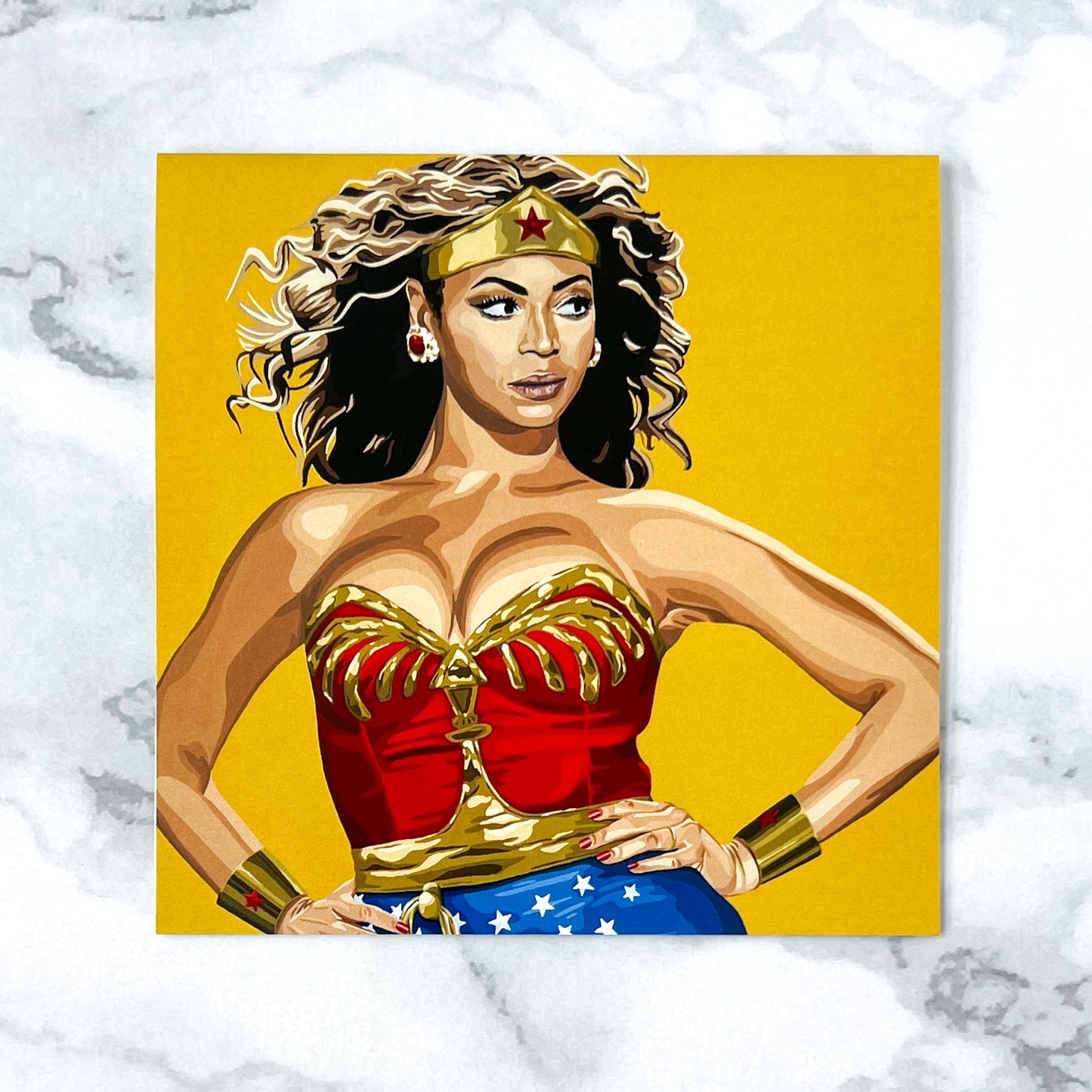 Blank greeting card  - If I Were A Superhero (Beyonce)