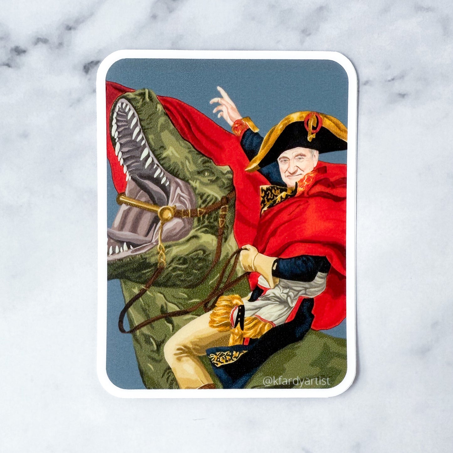 Robin Williams Crossing The Alps - 3" sticker