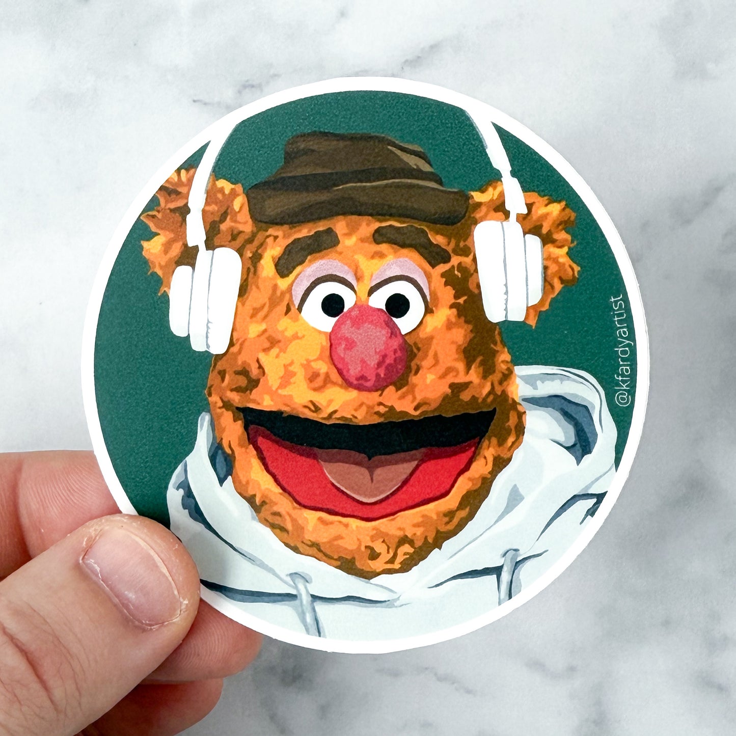 Drowning Out The Hecklers - round 3" sticker
