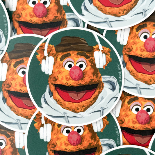 Drowning Out The Hecklers - round 3" sticker