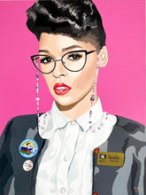 Load image into Gallery viewer, Janelle Monáe Doesn&#39;t Believe In Late Fees | 24x18&quot;
