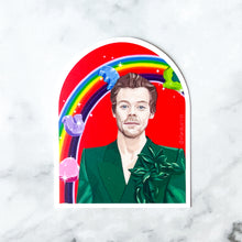 Load image into Gallery viewer, Harry Styles Lucky Charms arched 3&quot; sticker
