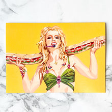 Load image into Gallery viewer, Blank greeting card  - Britney Spears With Party Sub
