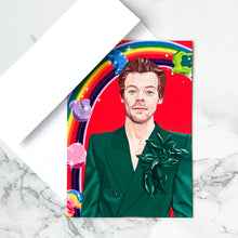 Load image into Gallery viewer, Blank greeting card  - Harry Styles and Lucky Charms
