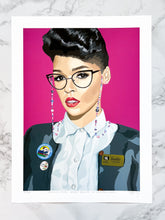 Load image into Gallery viewer, Fine art print  - &quot;Janelle Monáe Doesn&#39;t Believe In Late Fees&quot; (2 sizes)
