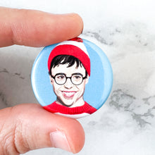 Load image into Gallery viewer, Elliot Page as Waldo 1.25&quot; fridge magnet
