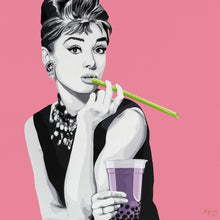 Load image into Gallery viewer, Audrey&#39;s First Bubble Tea tote bag
