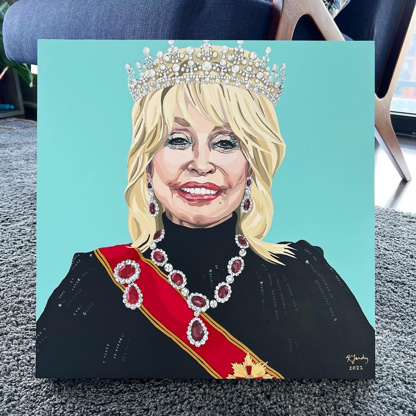 Dolly, A Literal Queen | 16x16"