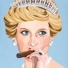 Load image into Gallery viewer, Fine art print  - &quot;Lady Di and Her Stogie&quot; (2 sizes)
