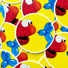 Load image into Gallery viewer, Elmo and balloon dog round 3&quot; sticker
