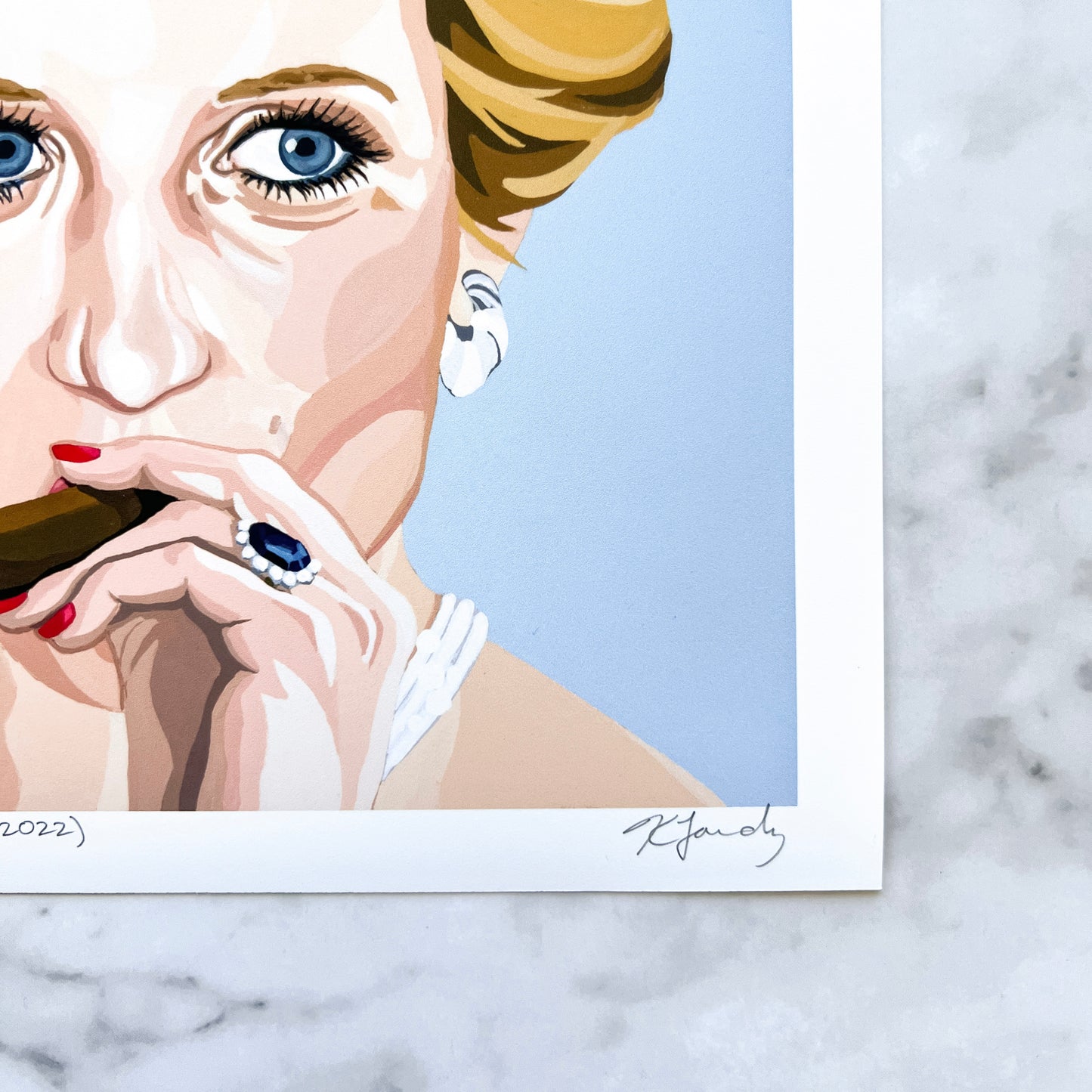 Fine art print  - Lady Di and Her Stogie (2 sizes)