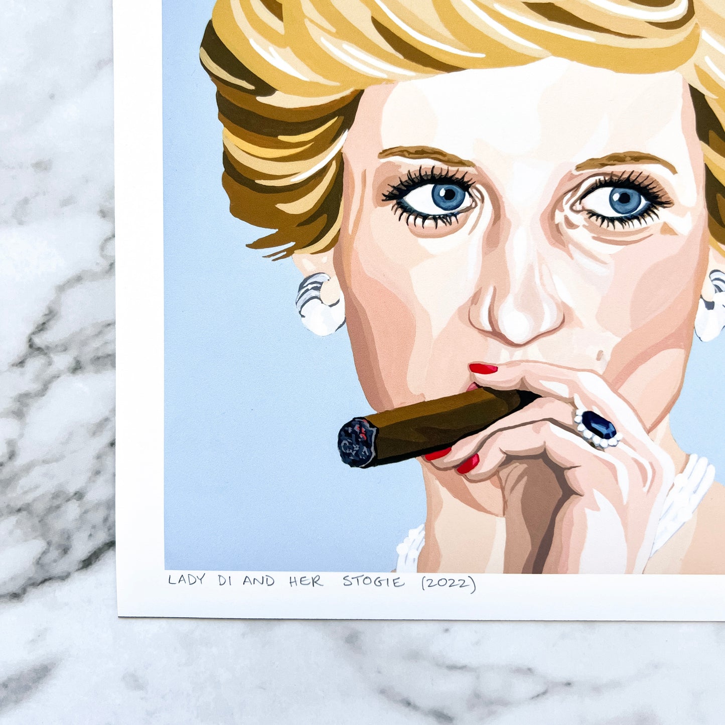 Fine art print  - Lady Di and Her Stogie (2 sizes)