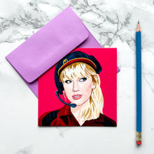 Load image into Gallery viewer, Blank greeting card  - Taylor Swift
