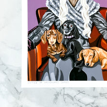 Load image into Gallery viewer, Fine art print  - &quot;Mother Of Dachshunds&quot; (2 sizes)
