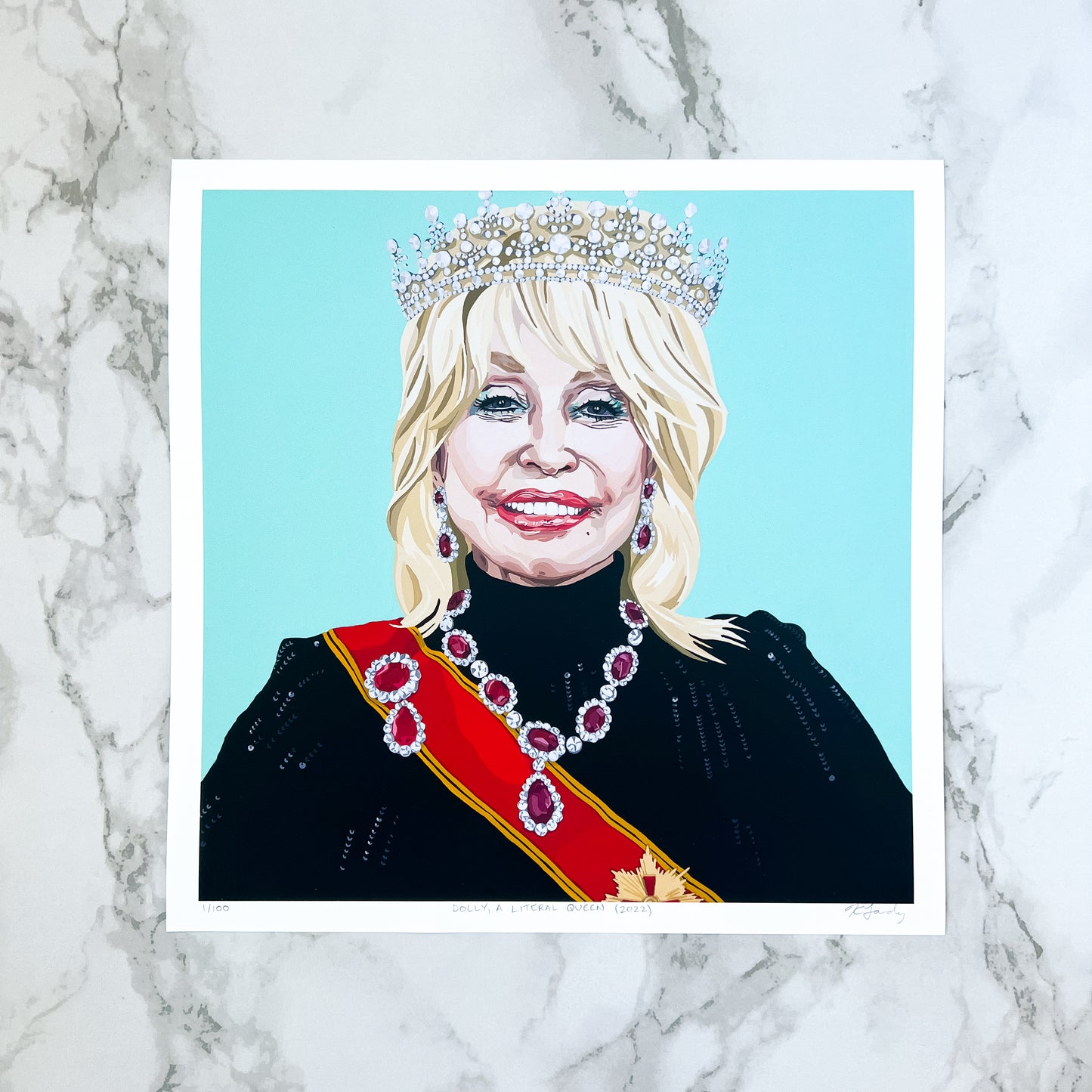 Fine art print  - Dolly, A Literal Queen (3 sizes)