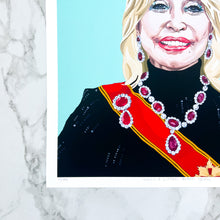 Load image into Gallery viewer, Fine art print  - &quot;Dolly, A Literal Queen&quot; (3 sizes)
