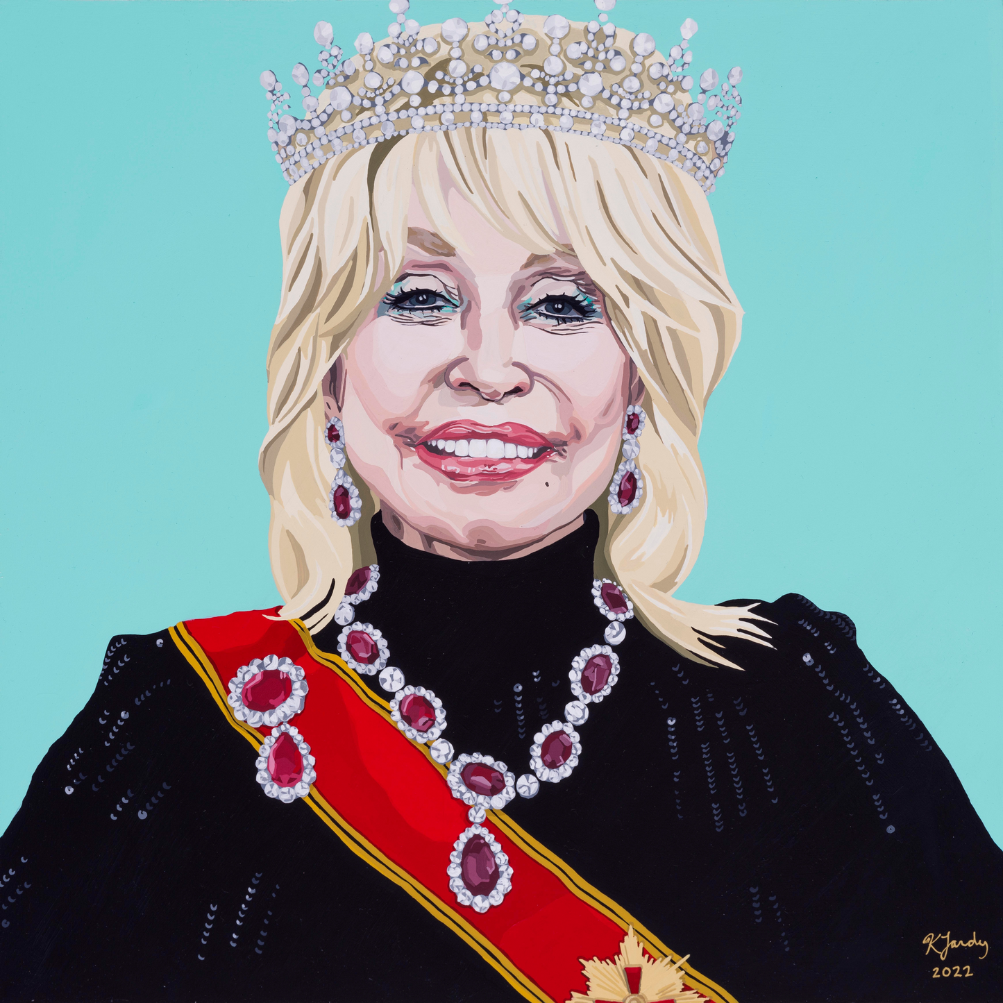 Dolly, A Literal Queen | 16x16"