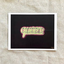 Load image into Gallery viewer, Postcard print - &quot;My Name In Lights II (Queer)&quot;
