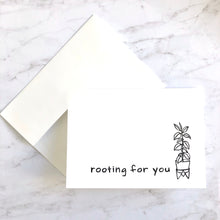 Load image into Gallery viewer, &quot;Rooting For You&quot; hand-stamped card
