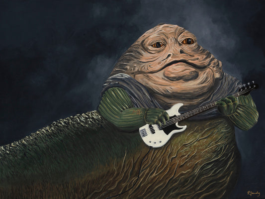 Print - J Playing the Electric Bass (2 sizes)